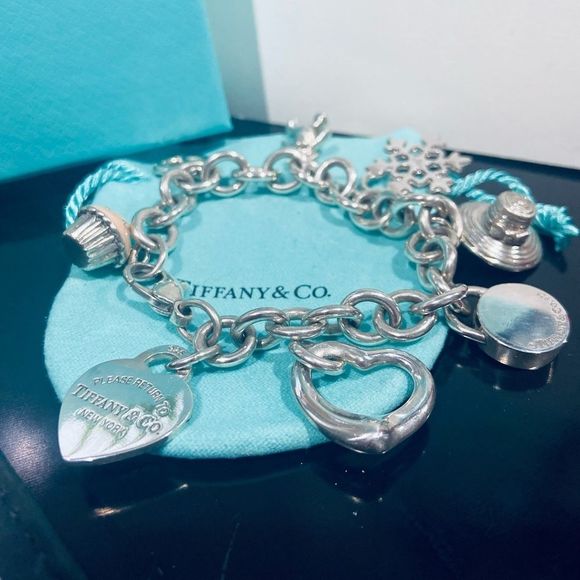 NOT FOR SALE Authentic TIFFANY & CO Multi Charm Bracelet - Picture 9 of 15